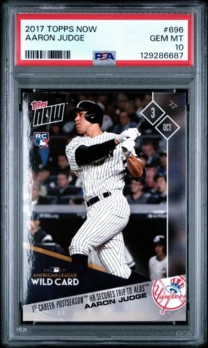 AARON JUDGE 2017 TOPPS NOW #696 /5424 🔥 PSA 10 💎 GEM MINT 📈 ROOKIE CARD RC 💣