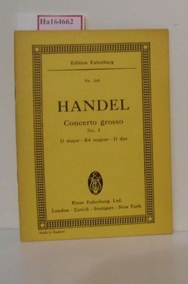 Händel Concerto grosso No. 6. F minor-Sol mineur-G moll. ( = Edition Eulenburg, 