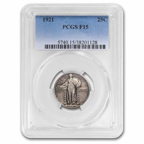 1921 Standing Liberty Quarter Fine-15 PCGS