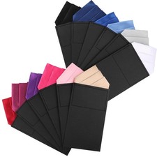 12Pcs Pocket Squares for Men,12 Colors Flat Prefolded Suit Pocket Squares on ...