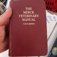 MERCK Veterinary Manual 4th Edition 1973 Hardcover Thumb Index Vintage Vet Book
