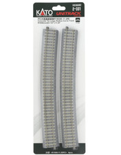 KATO 2-331 Gauge PC Large Diameter Curved Track R1606-11.25 4 Pack HO-Scale