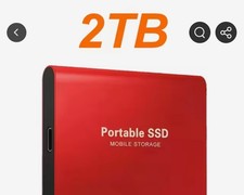 2TB Portable External Hard Drive – 2TB SSD USB 3.1 Storage for Windows/Mac