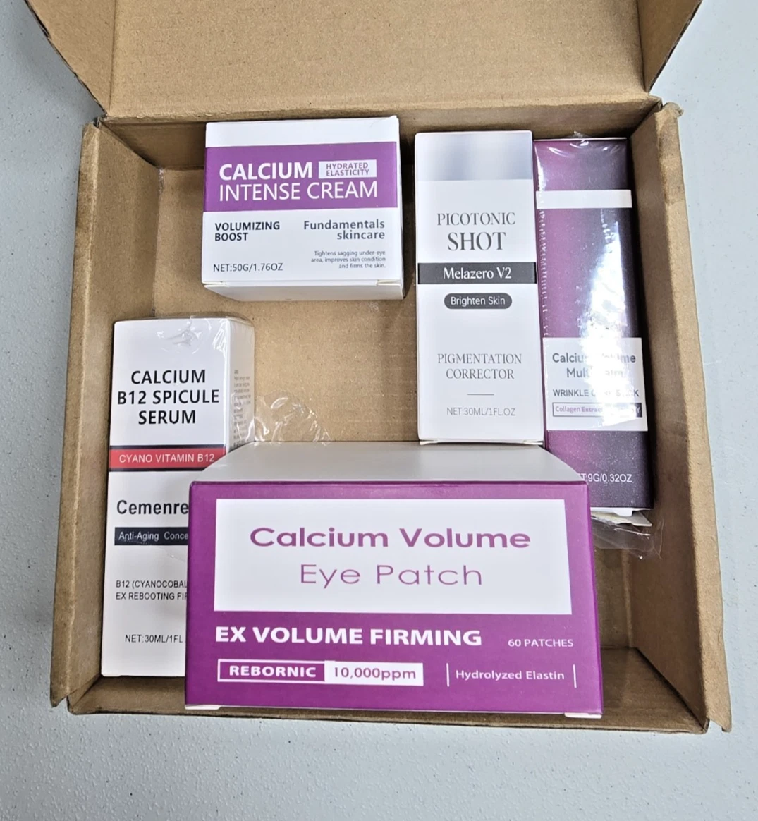 Calcium Daily Care Skin Set with Calcium Multi Balm Stick – Gentle Firming & Moi