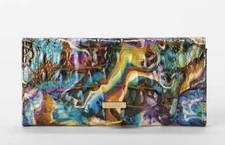 Brahmin Veronica Wallet in EUPHORIA MELBOURNE MULTICOLORED Leather NWT
