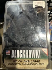 BLACKHAWK! Horizontal Shoulder Holster Large - 40HS01BK-LG