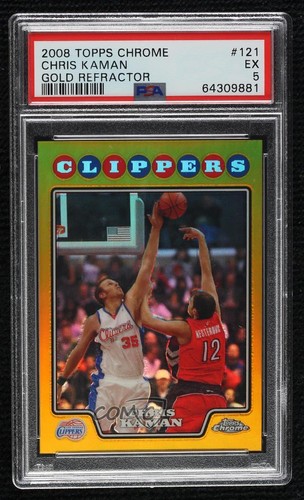 Chris Kaman [Refractor] #121 2008 Topps Chrome card