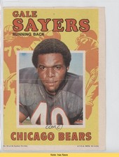 1971 Topps Football Pin-Ups Gale Sayers #12 HOF READ 0u7