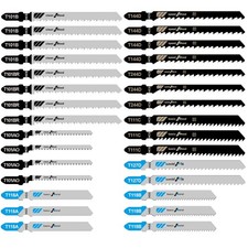 T Shank Jig Saw Blades Set 30PCS Assorted for Wood Metal Plastic