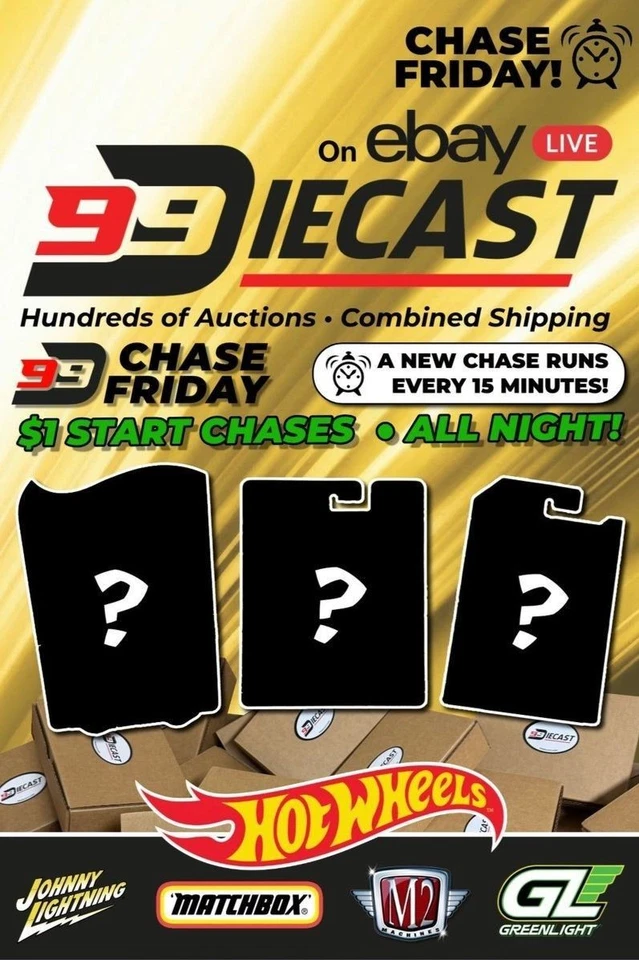 ⏰ Chase Friday! 🔥 Every 15 min! Hot Wheels, Johnny Lightning, M2 ++ 11/20
