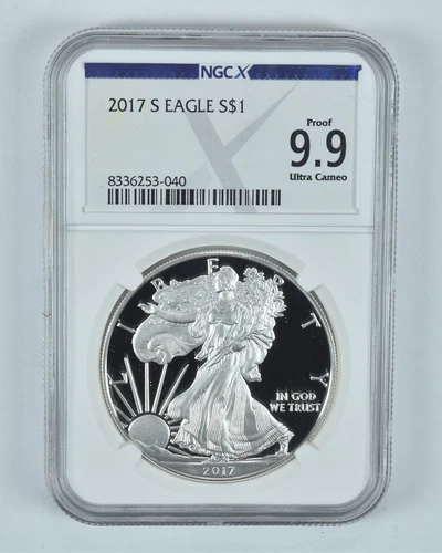 2017-S American Silver Eagle Proof 9.9 UCAM NGC X NGCX