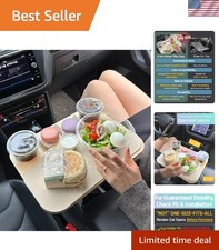 2-in-1 Car Food Tray, Cup Holder Table and Laptop Desk for Parked Cars  Fits...