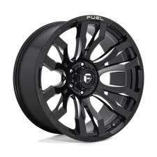 18x9 Fuel D673 BLITZ GLOSS BLACK MILLED Wheel 6x5.5 (-12mm)