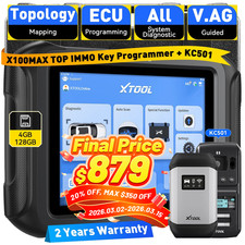 USED XTOOL X100 MAX IMMO Key Programmer Auto ...