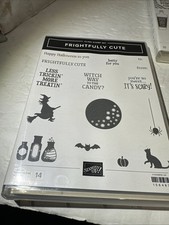 Stampin Up FRIGHTFULLY CUTE Stamp Set Halloween Witch - Missing the tiny pumpkin