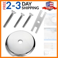 Universal Bathtub Overflow Drain Cover, One Hole Tub Overflow Drain Cover wit...