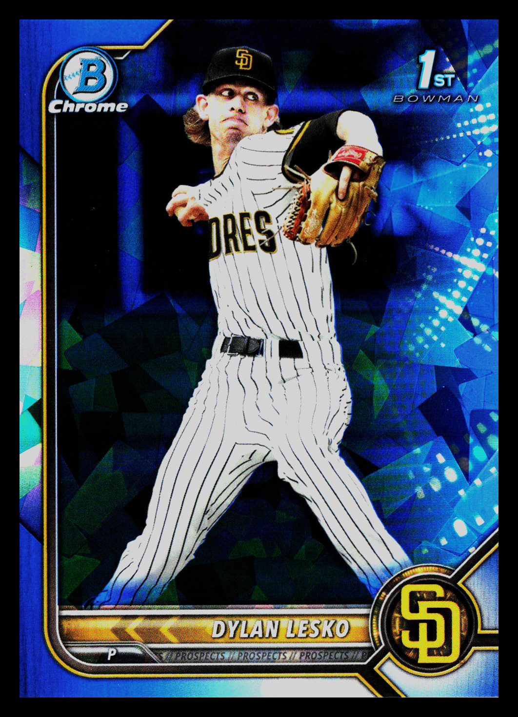 2022 Bowman Chrome Draft Sapphire - Dylan Lesko 1st Bowman #BDC-27