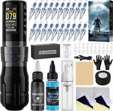 Tattoo Kit - Professional Wireless Tattoo Machine Pen with 20Pcs Cartridges