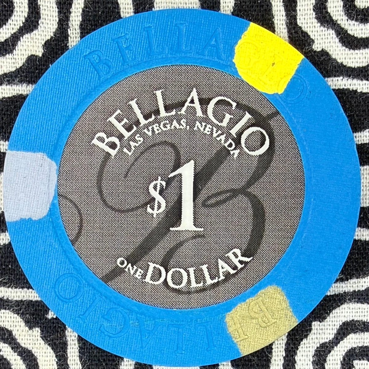 ベラージオ　チップ $1 Bellagio Blue Casino Chip Las Vegas NV Nevada + FREE Mystery