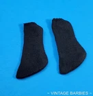 Vintage Ken Doll #750 Black Cotton Socks MINTY ~ 1960's