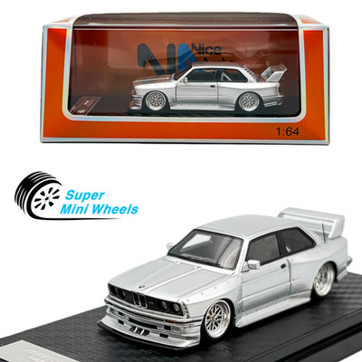 Nice Auto 1:64 BMW M3 E30 Coupe Pandem Widebody Silver - Resin Car