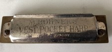 Vintage M. HOHNER Vest Pocket Harp Harmonica Germany