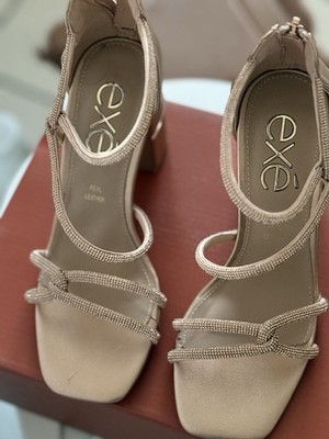 Exe Sandalen mit Strass In Rose-Gold