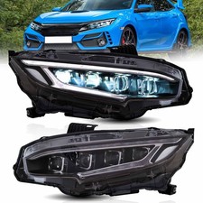 Pair Vland Full Led Projector Headlights For Honda Civic 2016-2021 Wanimation Pair Vland Full Led Projector Headlights For Honda Civic 2016-2021 Wanimation