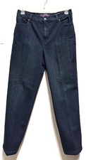 Gloria Vanderbilt Jeans Women 14 Dark Blue Denim Amanda Stretch J5