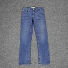 Levis 502 Jeans Boys 14 Regular 27x27 Tapered Blue Denim Youth Pants Red Tab