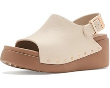 CROCS Dylan Platform Slide Sandals Multi Women's Size Frappe Sepia Studded NEW