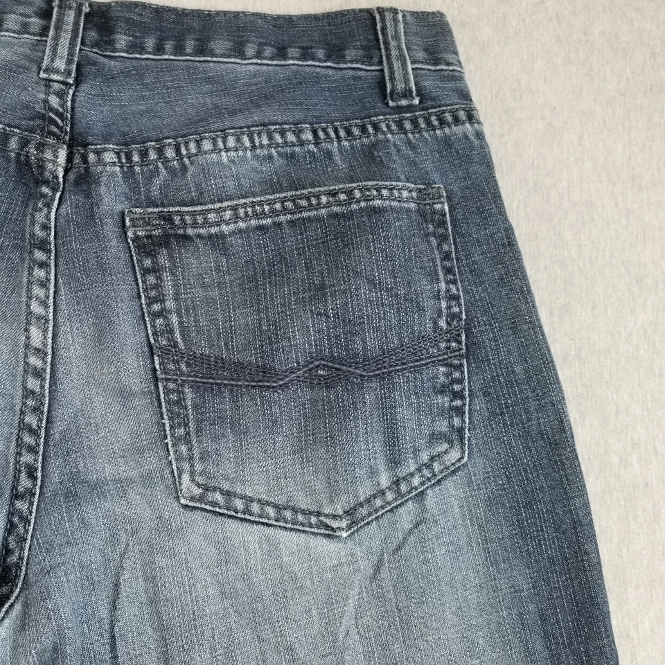 Alfani 牛仔裤男式 32x30 码复古深色水洗 100% 棉 Normcore 耐用 漂亮 — 第 4/4 张图片