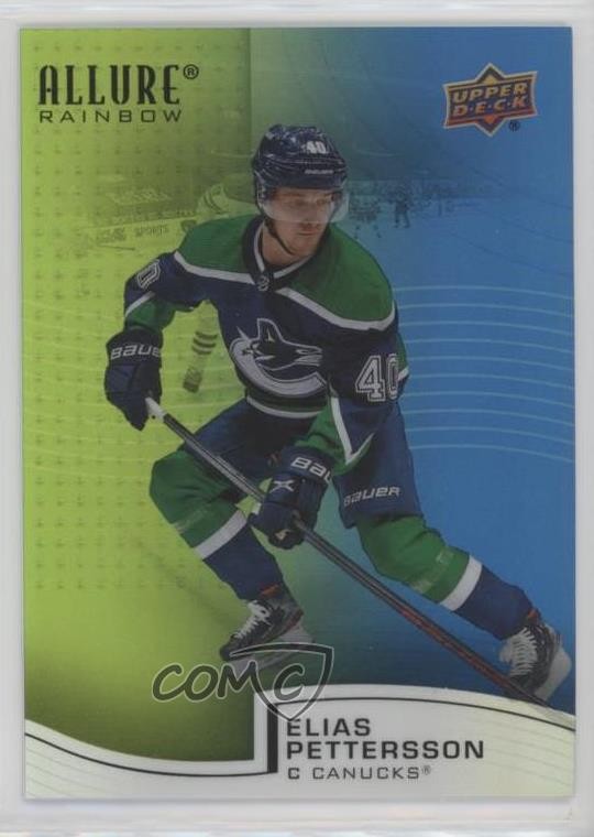 2021-22 Upper Deck Allure Rainbow Green Blue 91/299 Elias Pettersson #R-83 l5j