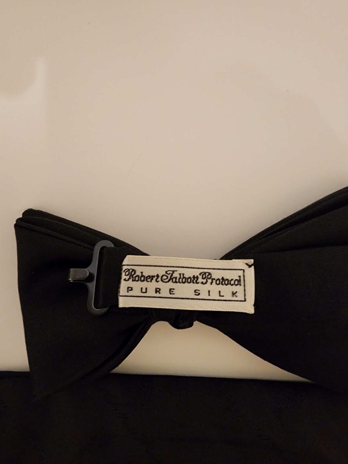 MINT Robert Talbott Protocol Formal Black Silk Bo… - image 5