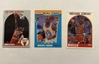 Michael Jordan NBA Hoops Fleer '90 All-Stars Lot 3 Cards Bulls 1989-90