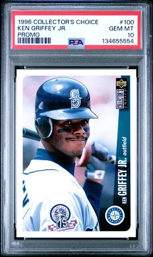 PSA 10 KEN GRIFFEY JR. 1996 Collector's Choice Promo #100 LOW POP GEM MINT