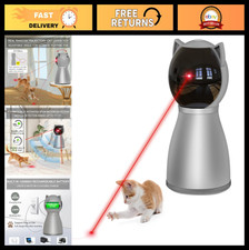 Interactive Laser Cat Toy - Rechargeable Motion Activated, Random Trajectory for