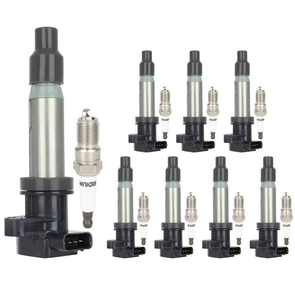 8Pcs Ignition Coil Spark Plug For 2007-2010 Cadillac DTS STS Buick Lucerne 4.6L - Image 4 of 4