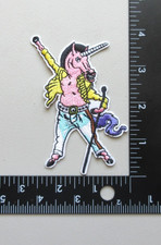 🔥QUEEN FREDDIE MERCURY UNICORN MUSIC BATTLE VEST EMBROIDERED IRON ON PATCH