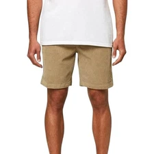 Hang Ten Longrider Men's Size XL Corduroy Shorts Beige Surf Style NWT