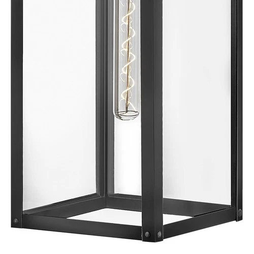 Hinkley Max 25" High Black and Clear Glass Outdoor Wall Light - Picture 6 of 10