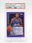 TRACY MCGRADY 2025-26 TOPPS CHROME PURPLE GEOMETRIC AUTO /75 PSA 8 Q0902