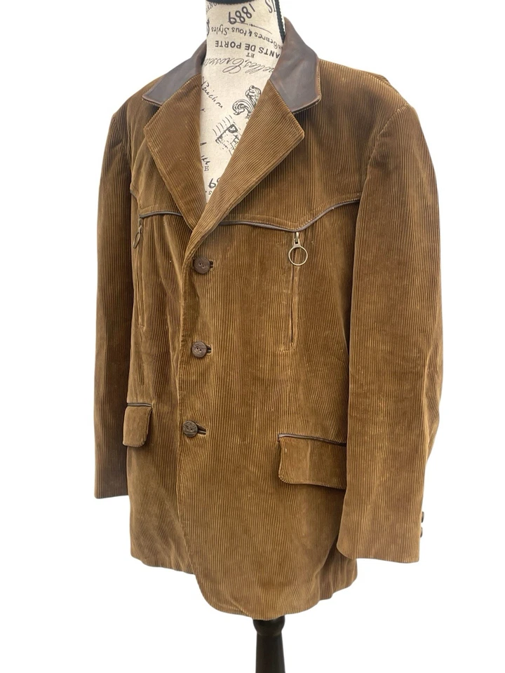 Vintage Cortefiel Men’s Brown Corduroy Jacket, Size 42, GUC, Made In Spain - Image 2 of 4