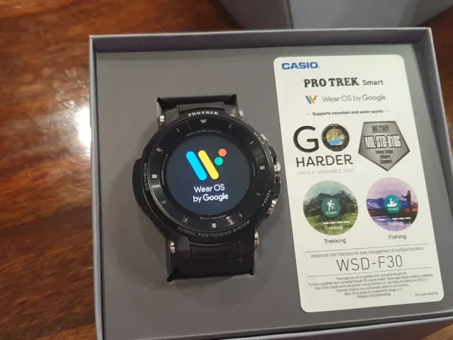 Smart Watch Casio Pro Trek Smart WSD-F30 Boxed Like New Perfect
