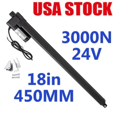 18Inch 450MM High Speed5mm/s Linear Actuator Motor 3000N DC24V Mounting Brackets