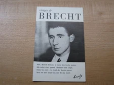 Visages de Brecht French Vintage Pamphlet Theatre