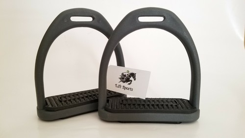 Horse Riding English Safety Stirrups Durable Light Weight Polymer Plastic Saddle - Picture 5 of 9