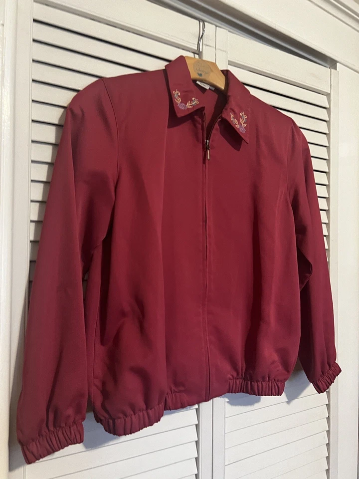 Chaqueta BLAZER ALFRED DUNNER MUJER Talla 6 Petite 6P Cremallera Completa Rosa Foto 2 de 4