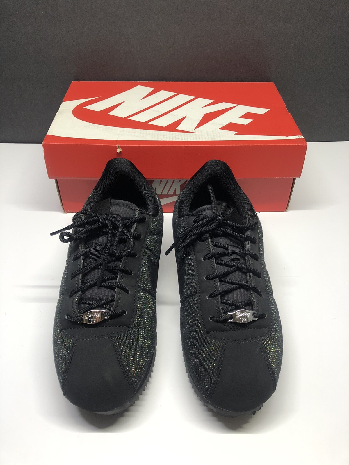 Nike Cortez Glitter Green And Black 