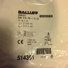 one new BALLUFF Simulator sensor BAW 018-PB-1-K-03 Quality assurance